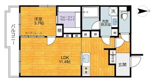 プランドール西品川の物件間取画像